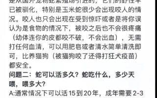 宠物蛇饲养教程注意事项，宠物蛇饲养教程注意事项视频