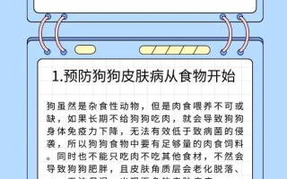 如何防止狗狗得皮肤病：预防狗狗皮肤病的有效方法